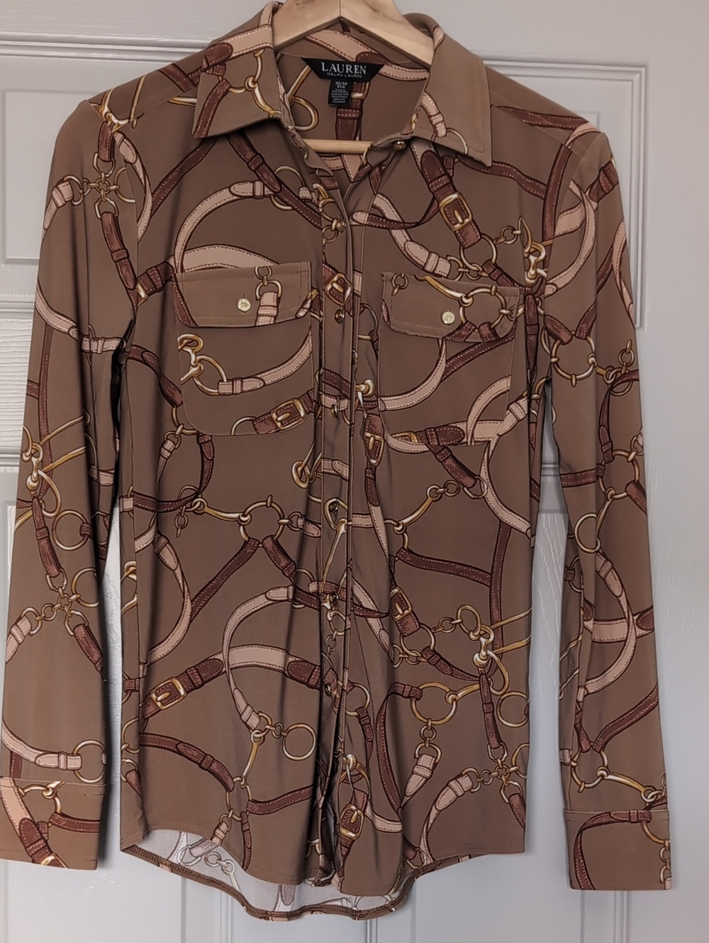 Lauren Ralph Lauren Equestrian belting-print Shirt